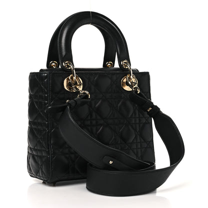 Christian Dior Lambskin Cannage Small My ABCDior Lady Dior Black 3 of 13