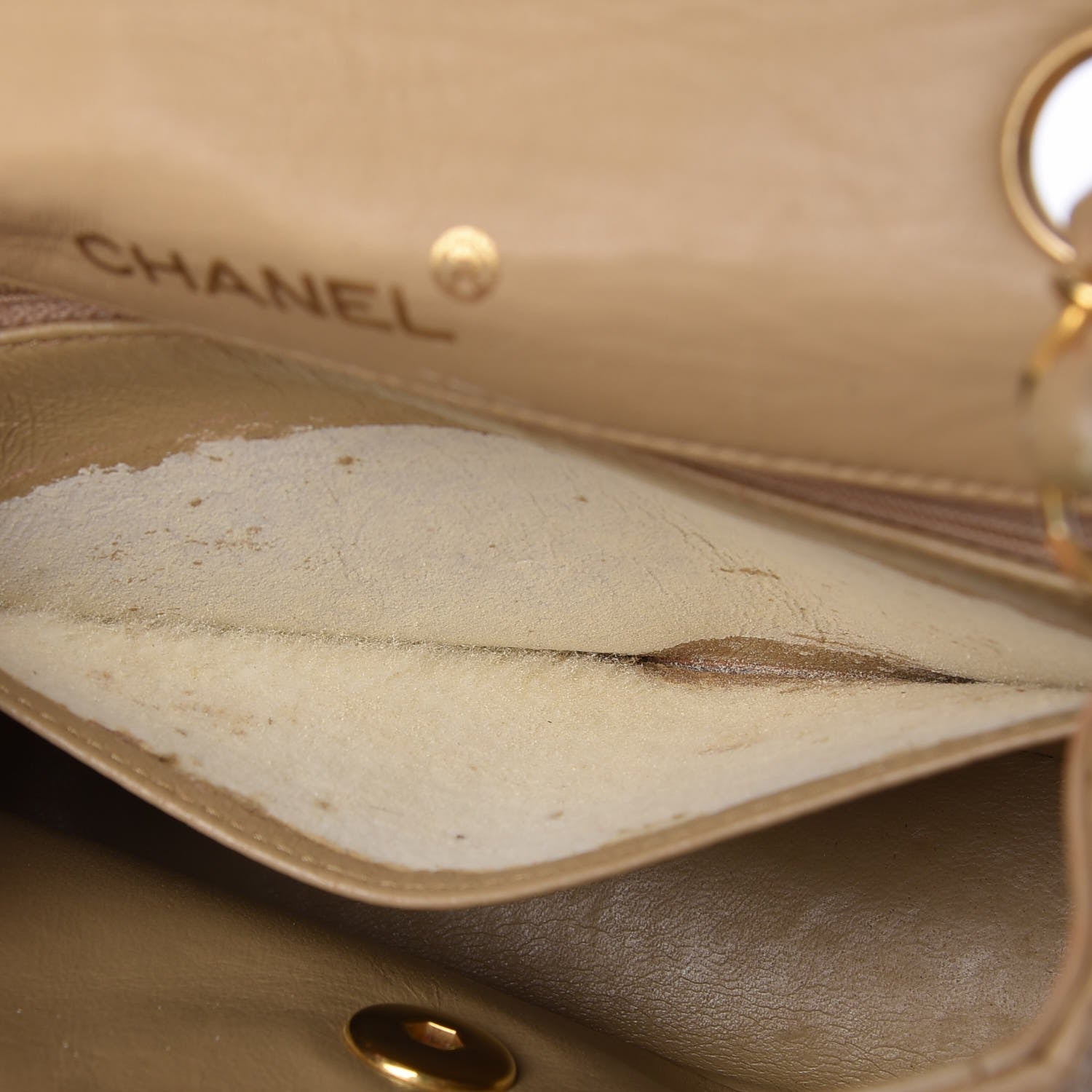 Chanel Lambskin Mini Square Flap Beige 8 of 18