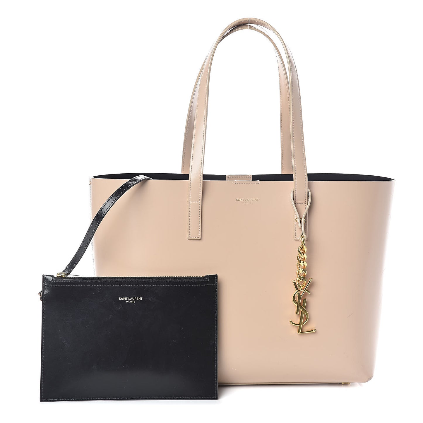 Calfskin Classic Monogram Double Face Tote Nude Powder