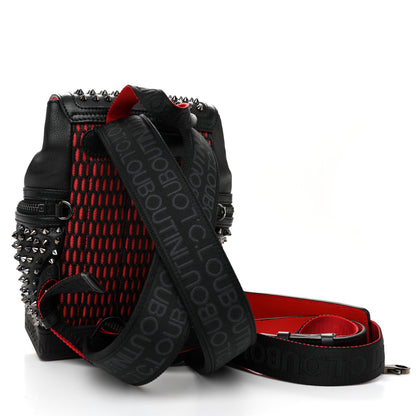 Christian Louboutin Calfskin Spiked Small Explorafunk Backpack Black 4 of 11