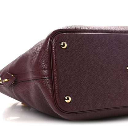 Hermes Taurillon Clemence Bolide 31 Bordeaux 9 of 12
