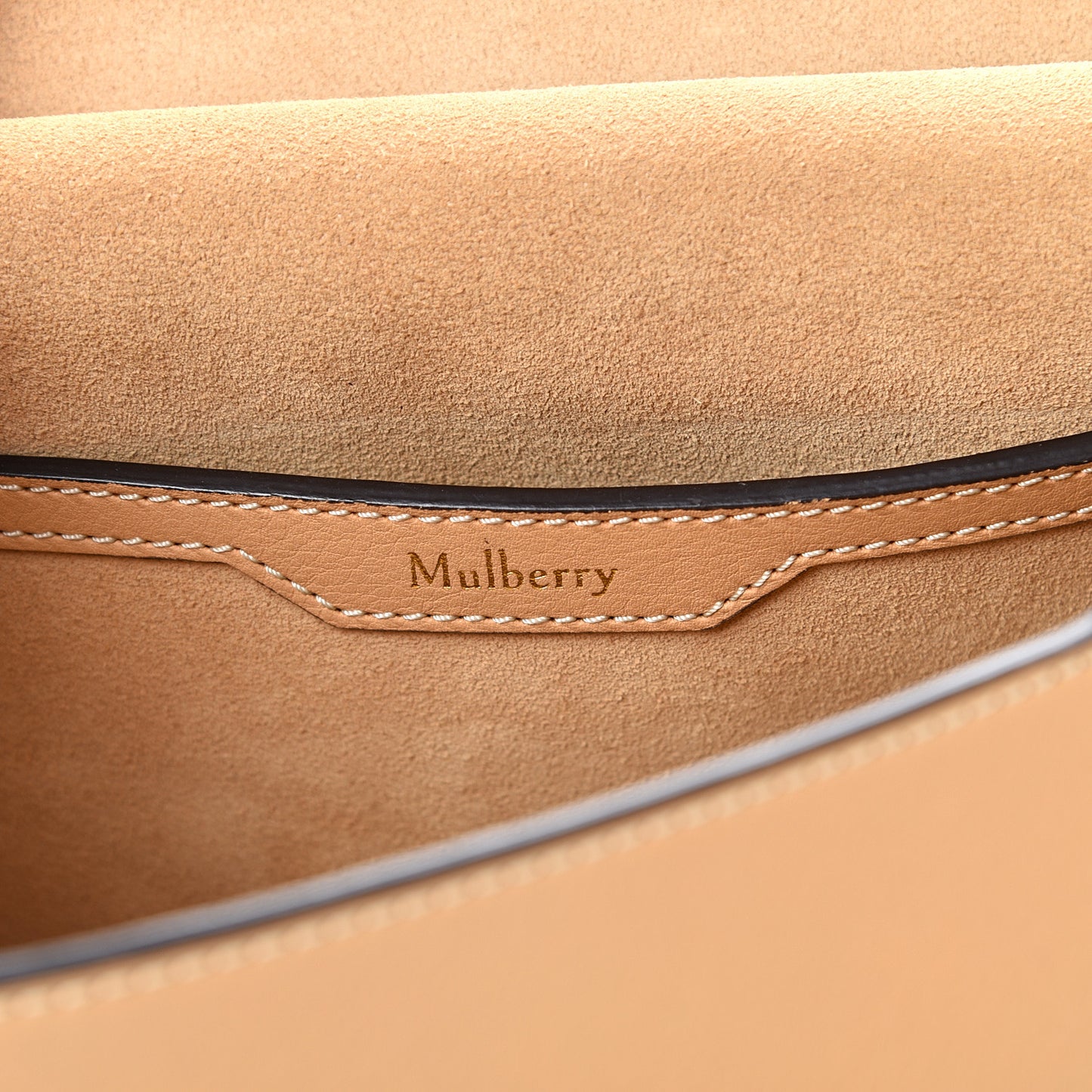 Silky Calfskin Amberley Satchel Dark Golden Yellow
