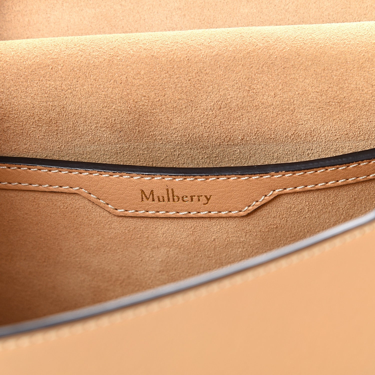 Mulberry Silky Calfskin Amberley Satchel Dark Golden Yellow 5 of 16