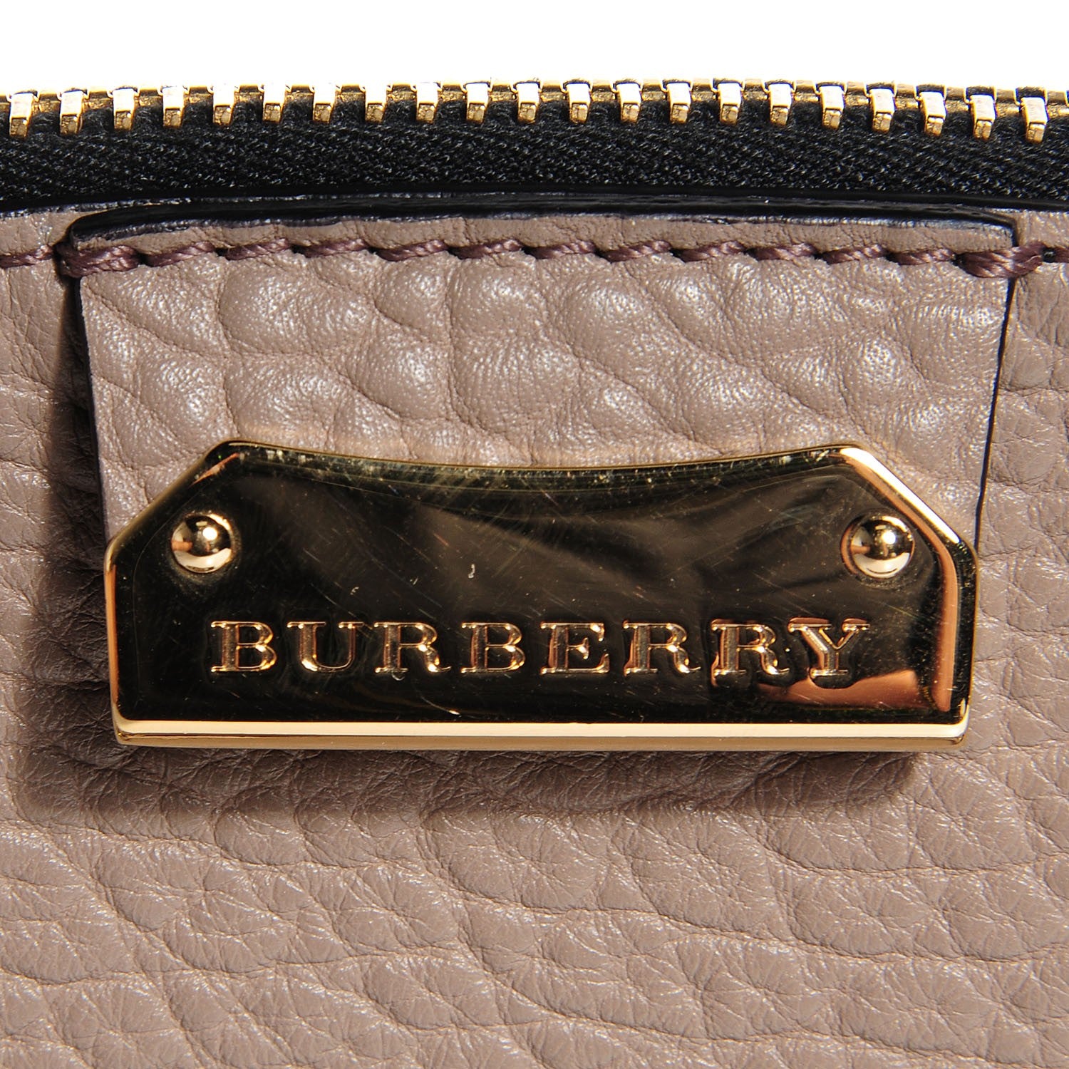 Burberry Heritage Grain Medium Orchard Bowling Bag Taupe 6 of 10