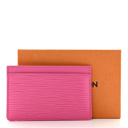 Louis Vuitton Epi Card Holder Pink 7 of 7