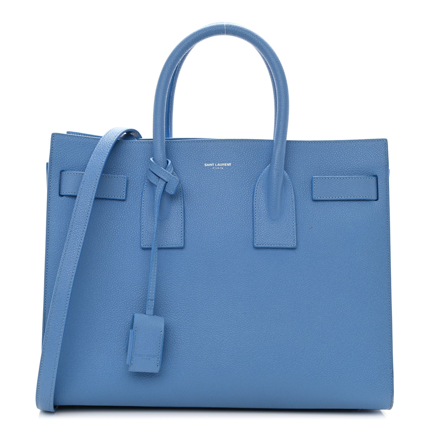 Grained Calfskin Small Sac De Jour Blue Clair