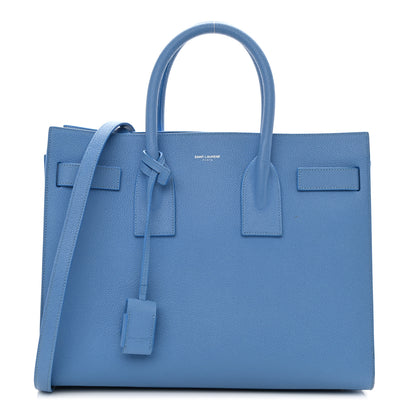 Saint Laurent Grained Calfskin Small Sac De Jour Blue Clair 1 of 9