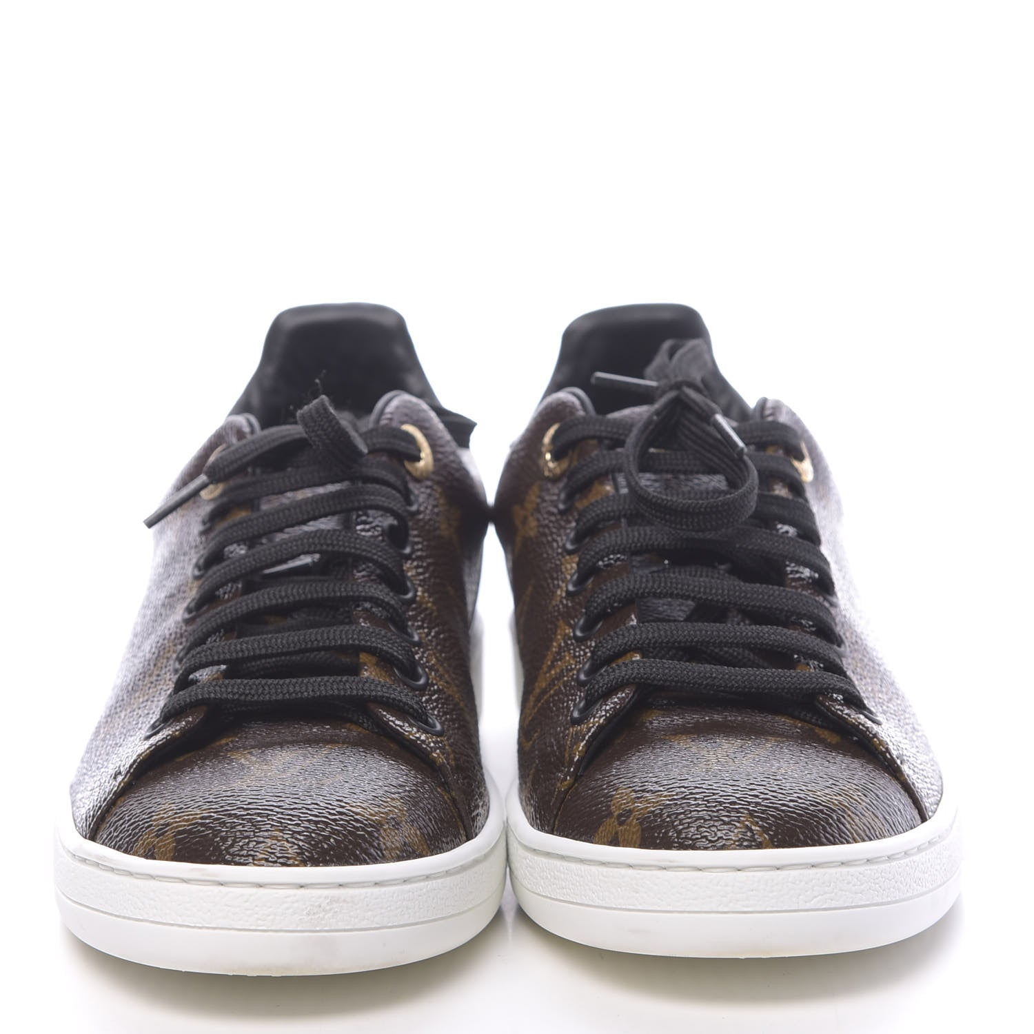 Louis Vuitton Patent Monogram Frontrow Sneakers 37 2 of 10
