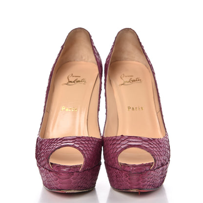 Christian Louboutin Watersnake Bambou 140 Pumps 39 Amethyste 2 of 11