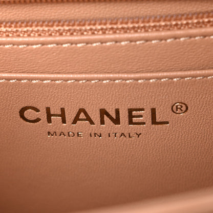 Chanel Lambskin Quilted Mini Square Flap Brown 6 of 10