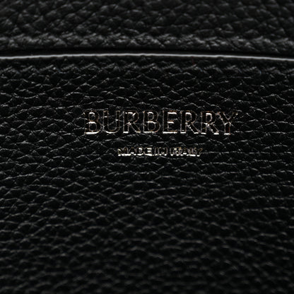Burberry Grainy Calfskin Vintage Check Medium Note Crossbody Bag Black Post Red 6 of 9