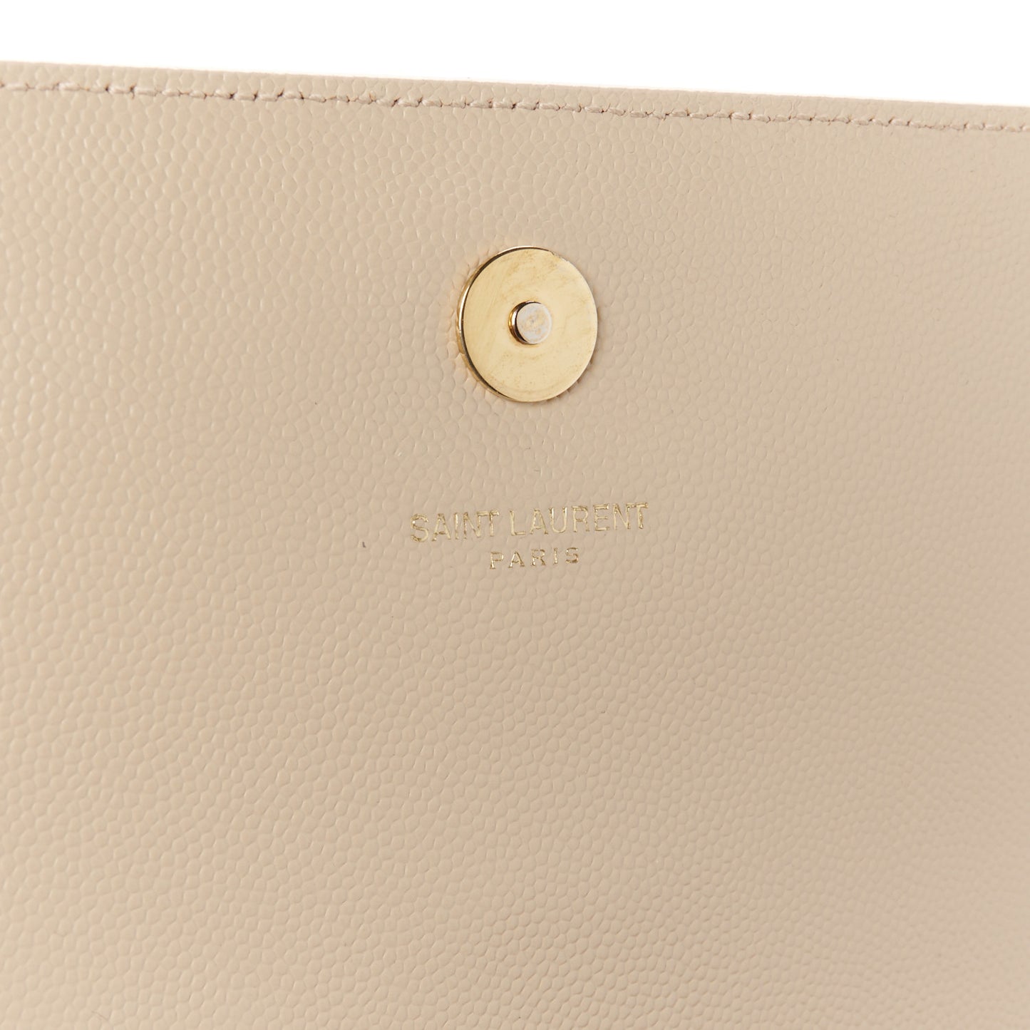 Grain De Poudre Classic Monogram Cassandre Clutch Nude Powder