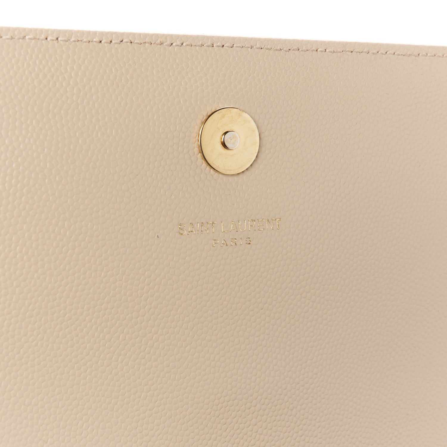 Saint Laurent Grain De Poudre Classic Monogram Cassandre Clutch Nude Powder 7 of 13