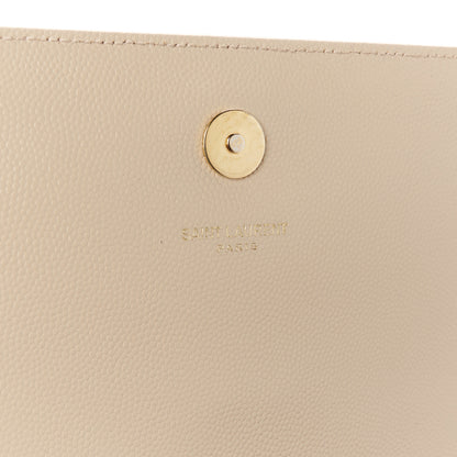 Saint Laurent Grain De Poudre Classic Monogram Cassandre Clutch Nude Powder 7 of 13