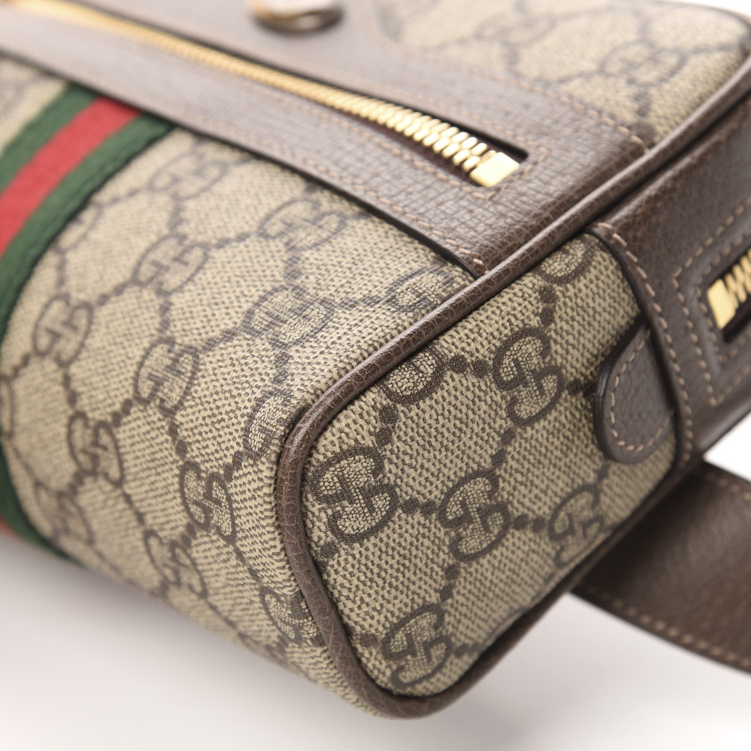 Gucci GG Supreme Monogram Web Small Ophidia Belt Bag 75 30 Dark Brown 7 of 11