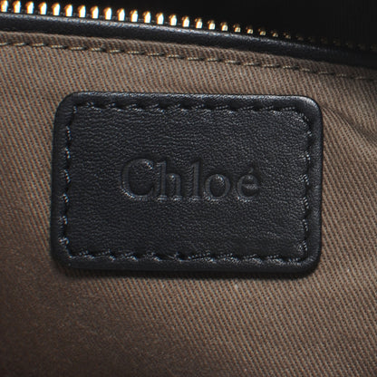 Chloe Calfskin Braided Medium Marcie Satchel Black 7 of 9