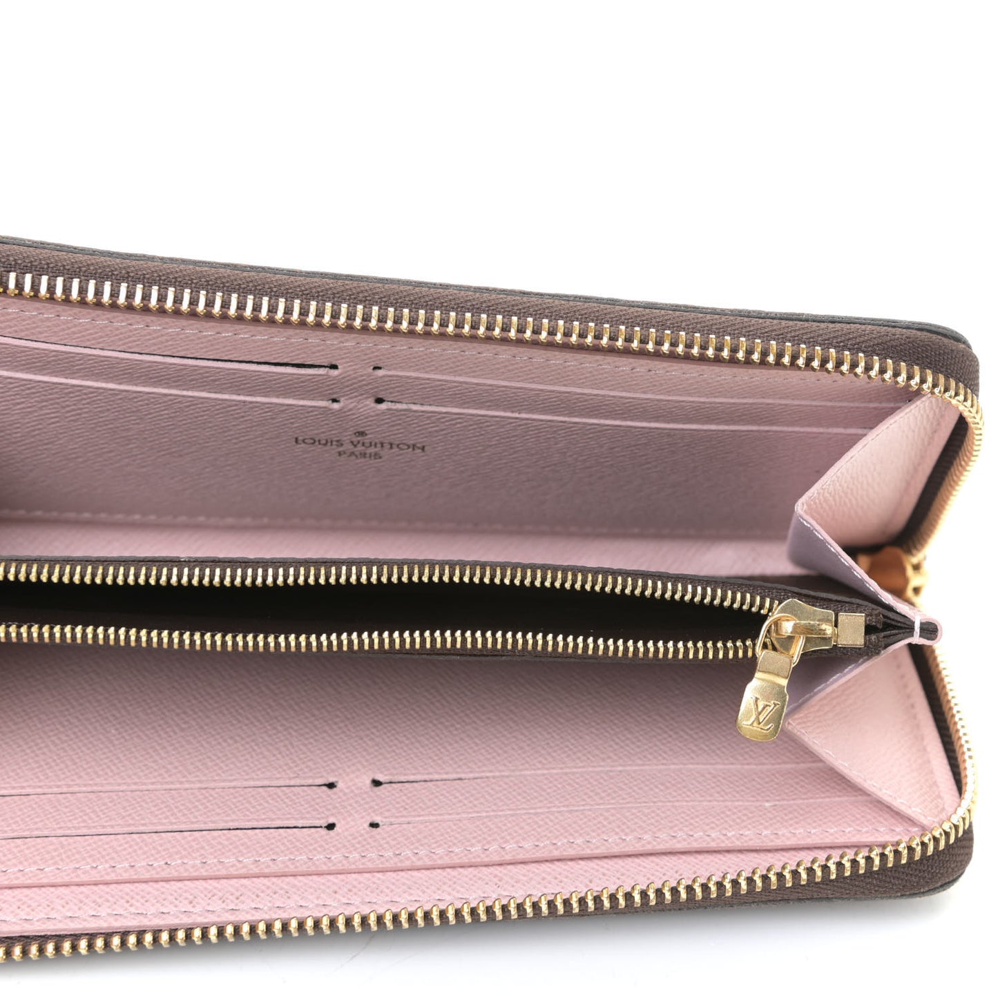 Monogram Clemence Wallet Rose Ballerine