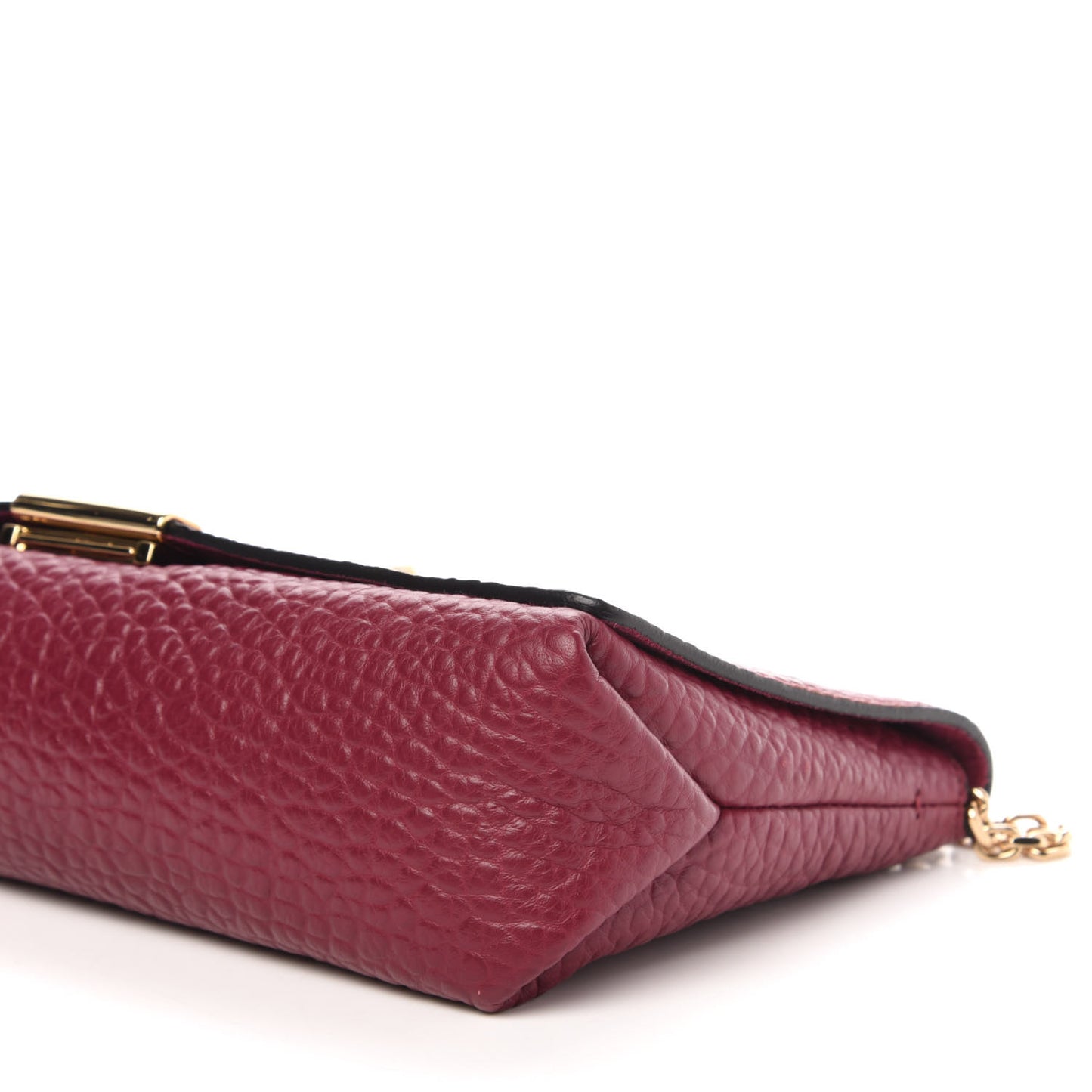 Signature Grain Medium Mildenhall Crossbody Bag Dark Plum