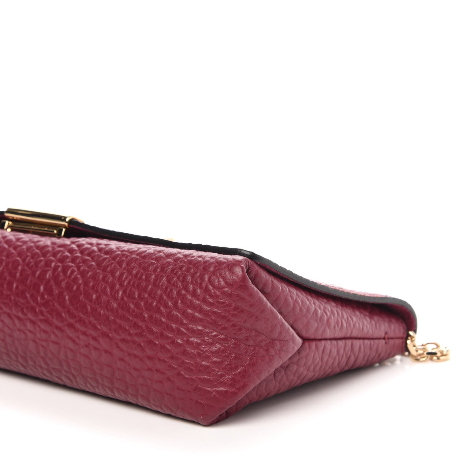Burberry Signature Grain Medium Mildenhall Crossbody Bag Dark Plum 9 of 10