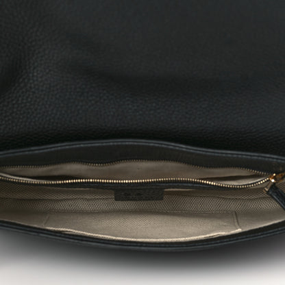 Gucci Pebbled Calfskin Medium Soho Flap Crossbody Black 5 of 11