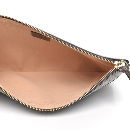 Gucci GG Supreme Monogram Large Ophidia Pouch Clutch Brown 5 of 9