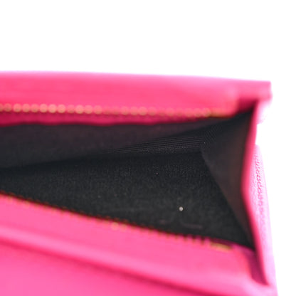 Versace Calfskin Greca Goddess Chain Wallet Pink 6 of 16