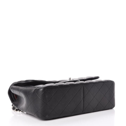 Chanel Lambskin Quilted Jumbo Double Flap Black 4 of 16