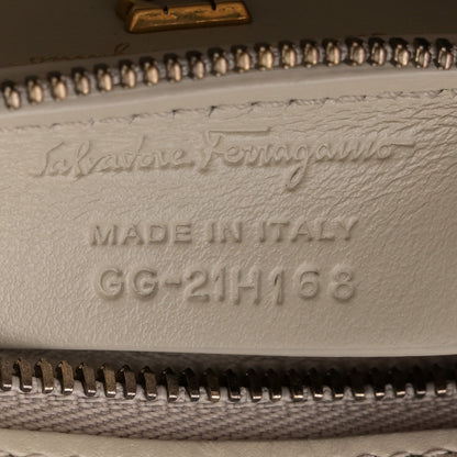 Salvatore Ferragamo Calfskin Quilted Gancini Flap Bag Peony 7 of 13