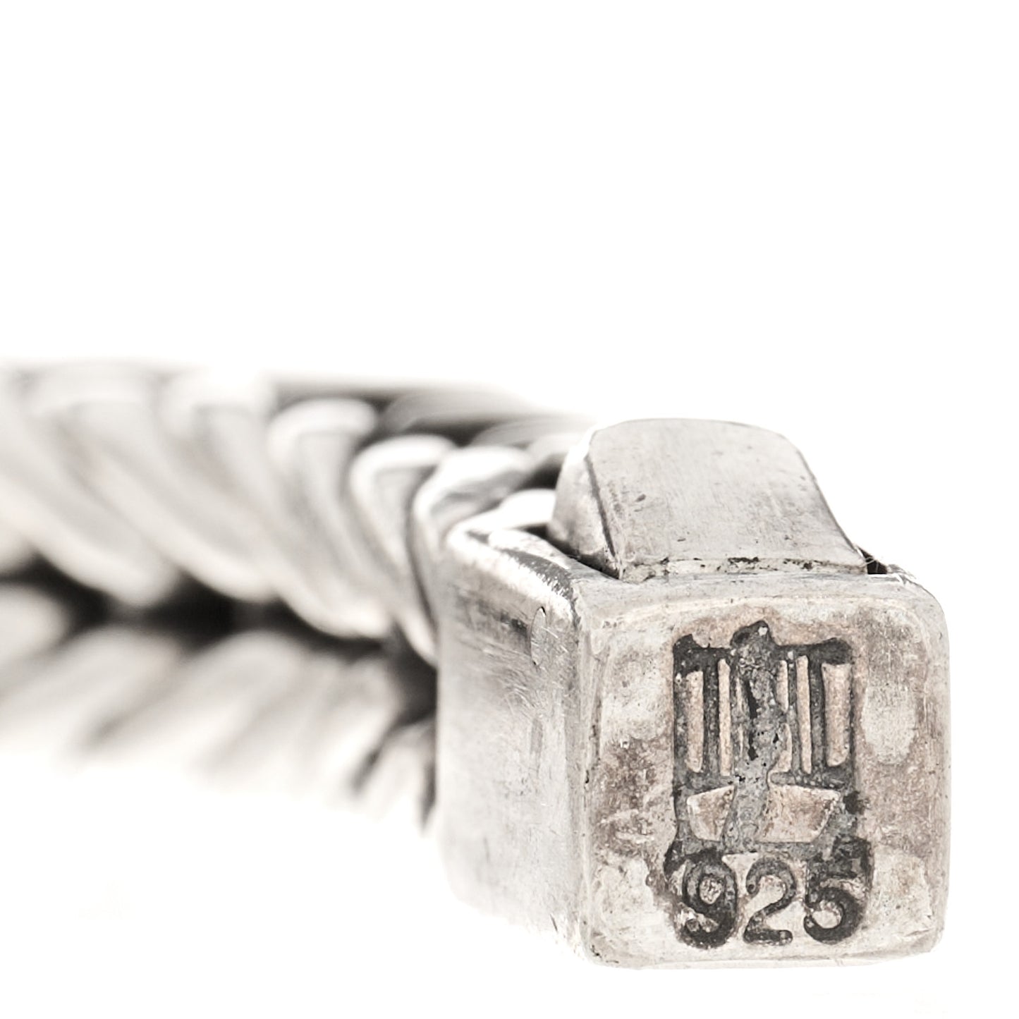 Sterling Silver 6mm Square Classic Chain Bracelet