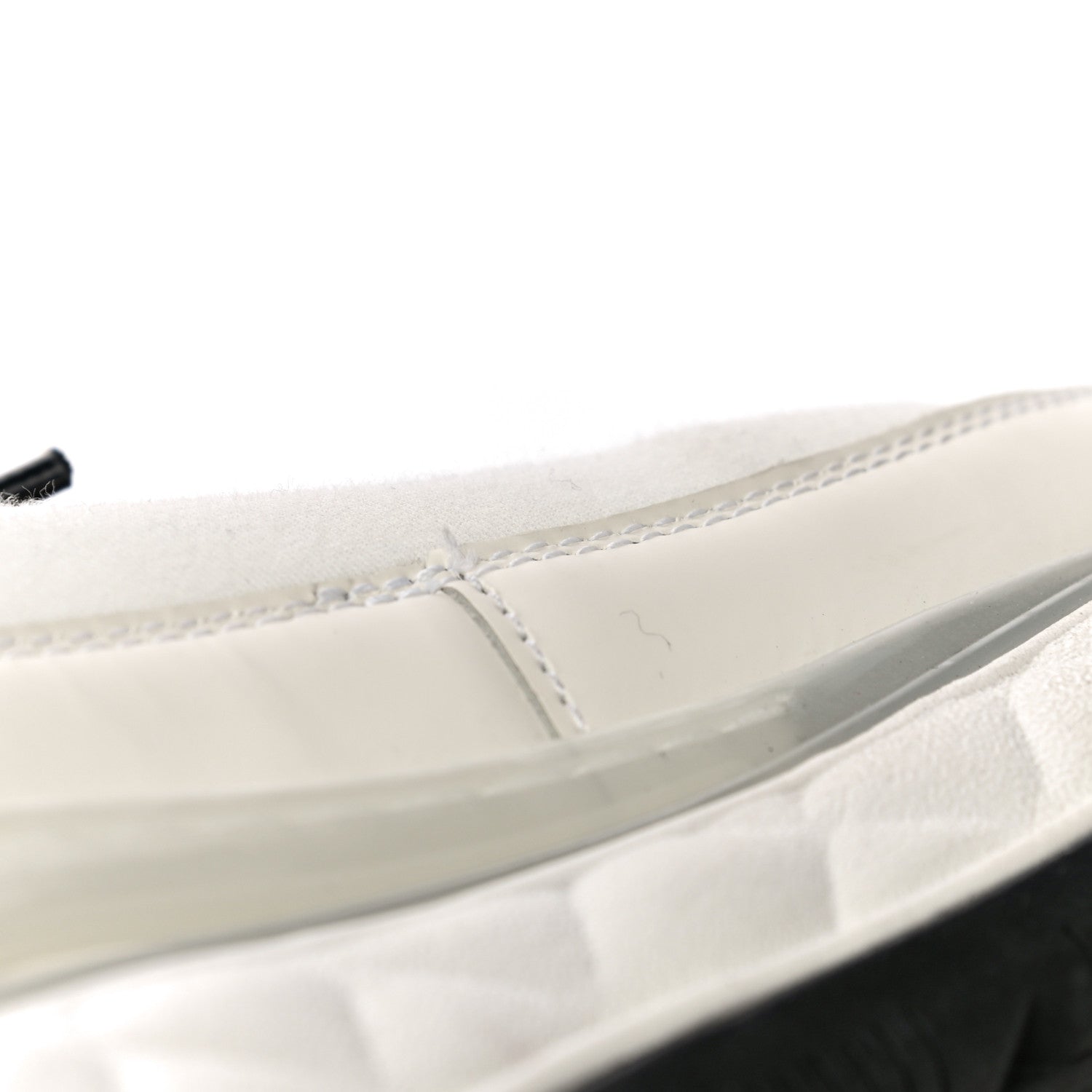 Chanel Velvet Calfskin Mixed Fibers CC Sneakers 40 Ivory Black 14 of 16
