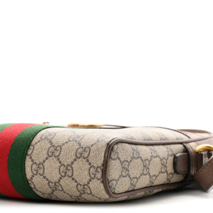 Gucci GG Supreme Monogram Web Small Ophidia Messenger Bag Brown 9 of 9