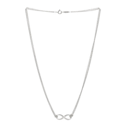 Tiffany Sterling Silver Infinity Pendant Necklace 3 of 5