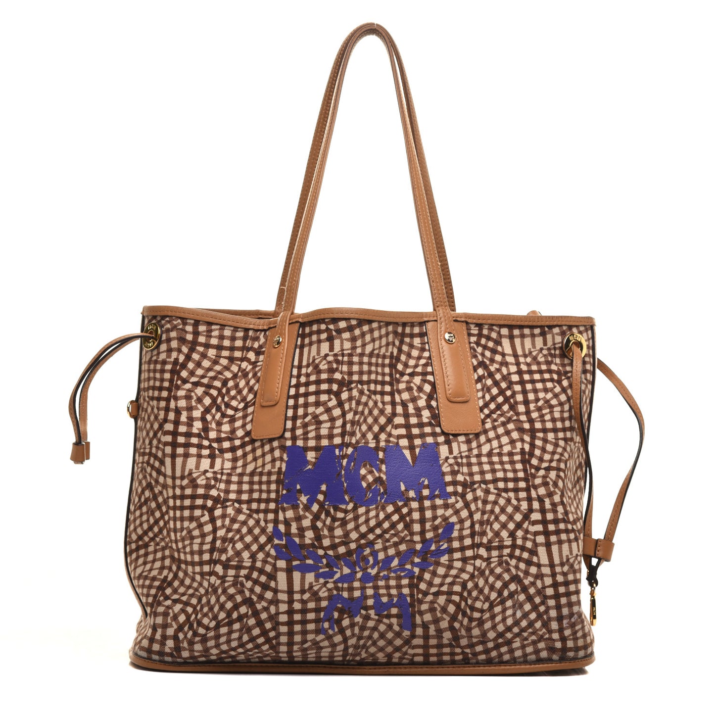 Visetos Medium Liz Reversible Shopper Tote Cognac