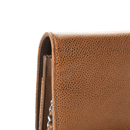 Chanel Metallic Caviar Timeless CC Wallet on Chain WOC Bronze 13 of 15