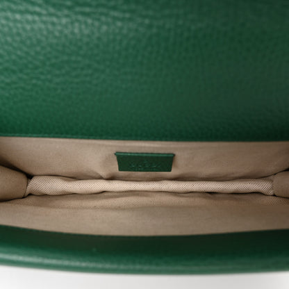Gucci Dollar Calfskin Enamel Small Dionysus Shoulder Bag Emerald Electric Blue 5 of 10