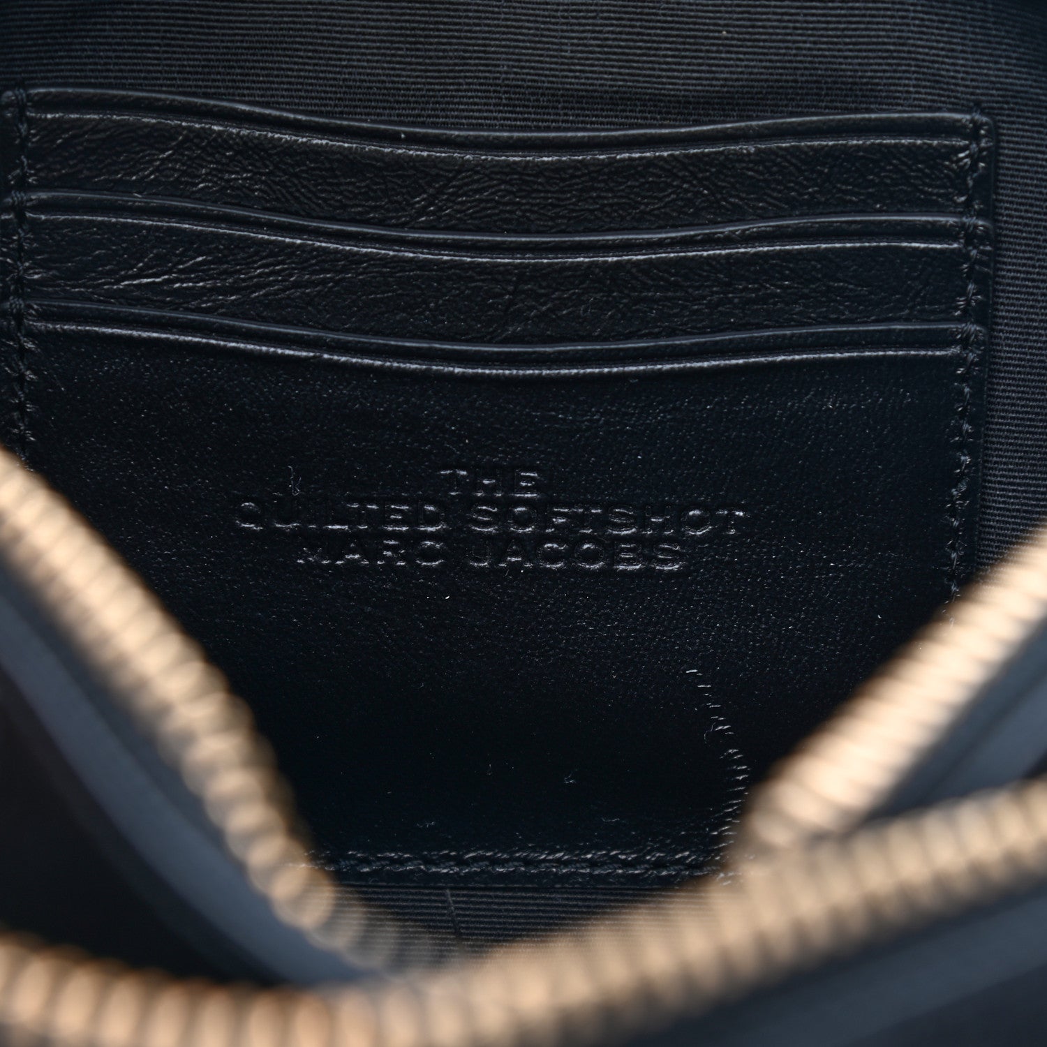 Marc Jacobs Natural Grain Calfskin Quilted The Softshot 21 Bag Black 6 of 7