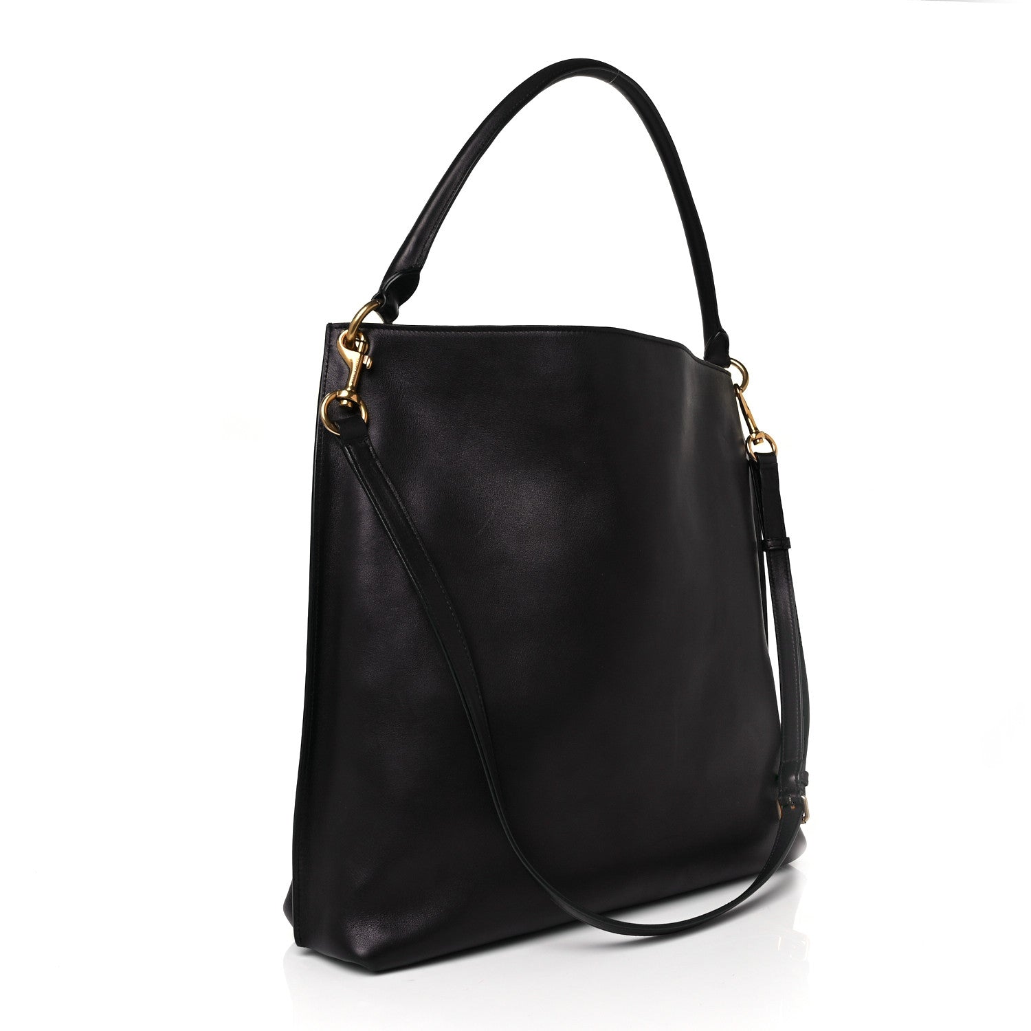 Saint Laurent Calfskin Hobo Black 4 of 14