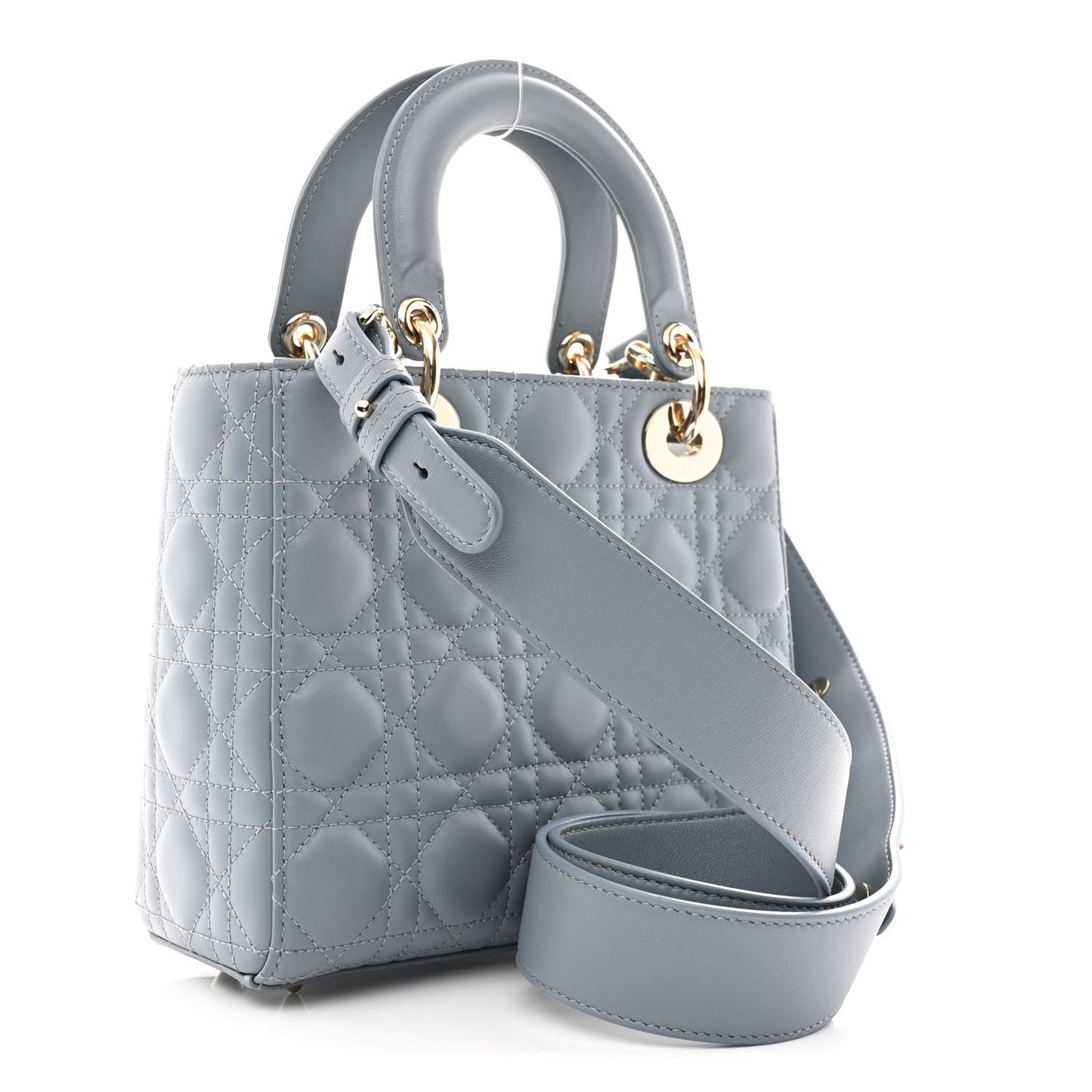 Lambskin Cannage Small My ABCDior Lady Dior Cloud Blue