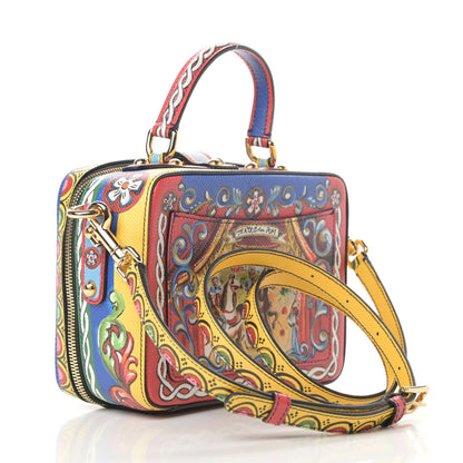 Dolce & Gabbana Dauphine Teatro dei Pupi Printed Box Bag Multicolor Red 3 of 10