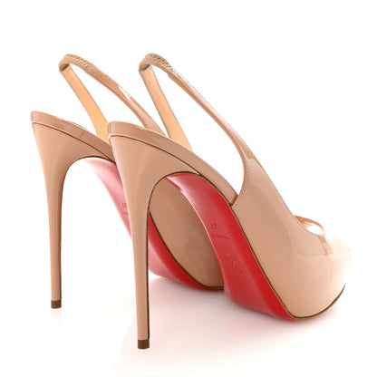 Christian Louboutin Patent Private Number 120 Pumps 37 Nude 5 of 9
