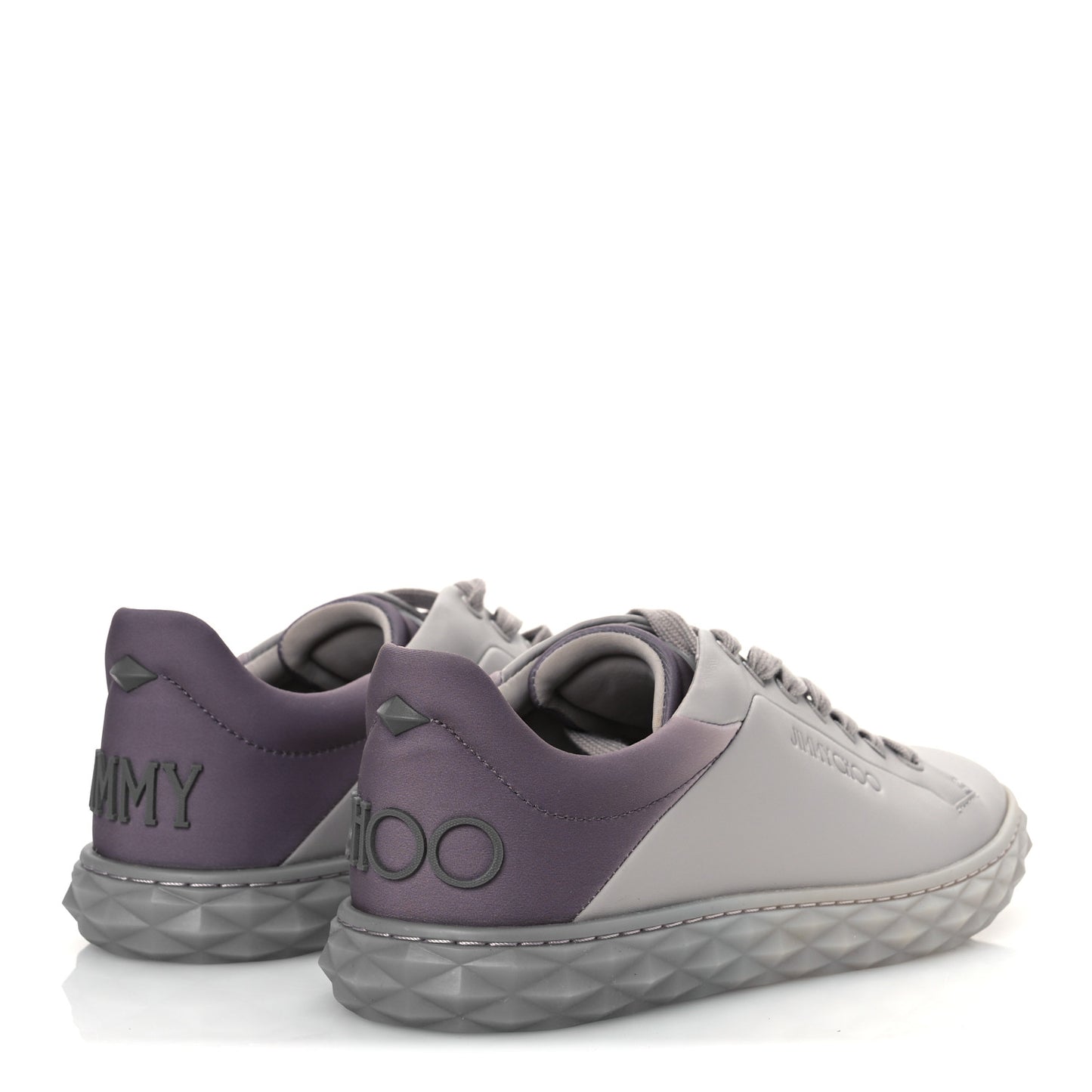 Nappa Diamond Maxi F II Platform Sneakers 39.5 Grey