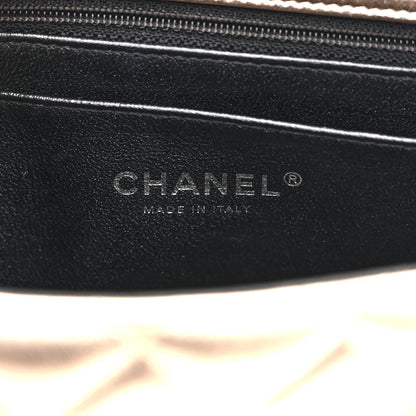 Chanel Metallic Lambskin Quilted Mini Square Flap Gold Black 6 of 10