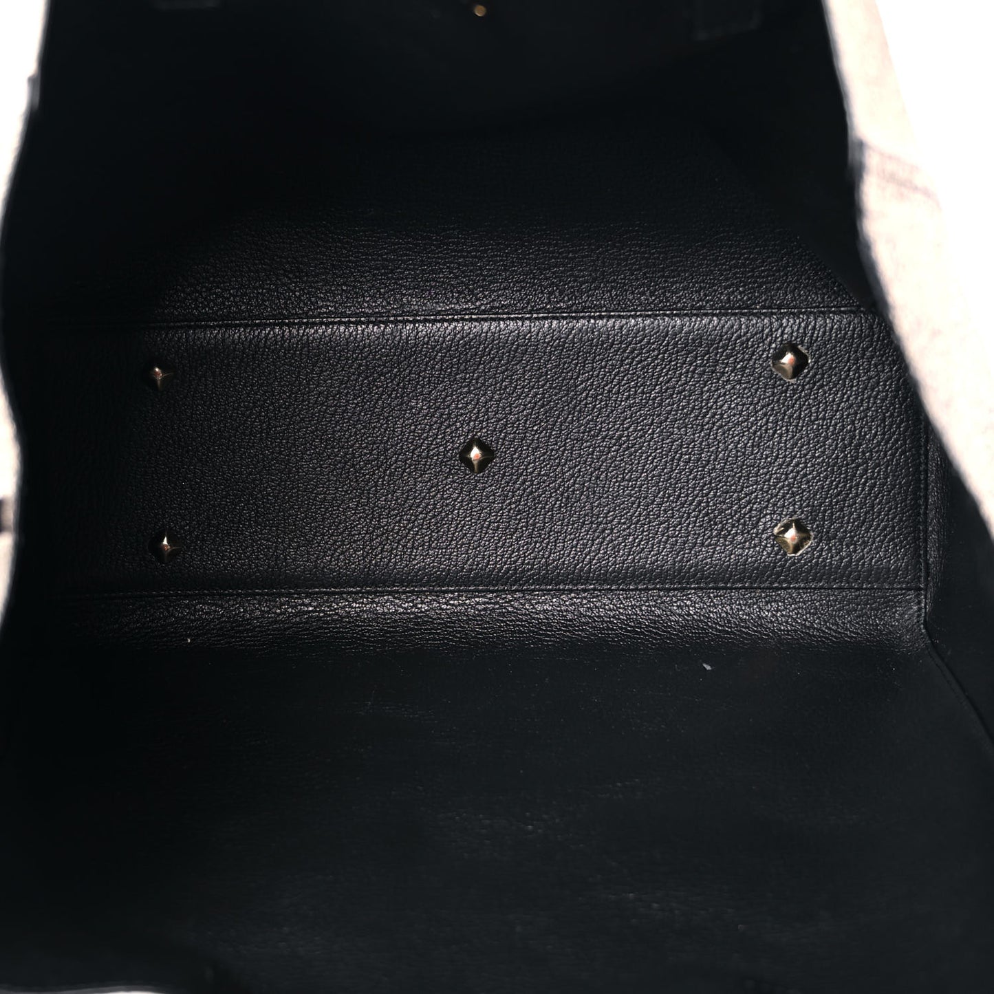 Grained Calfskin Medium Reversible Wandel Tote Black