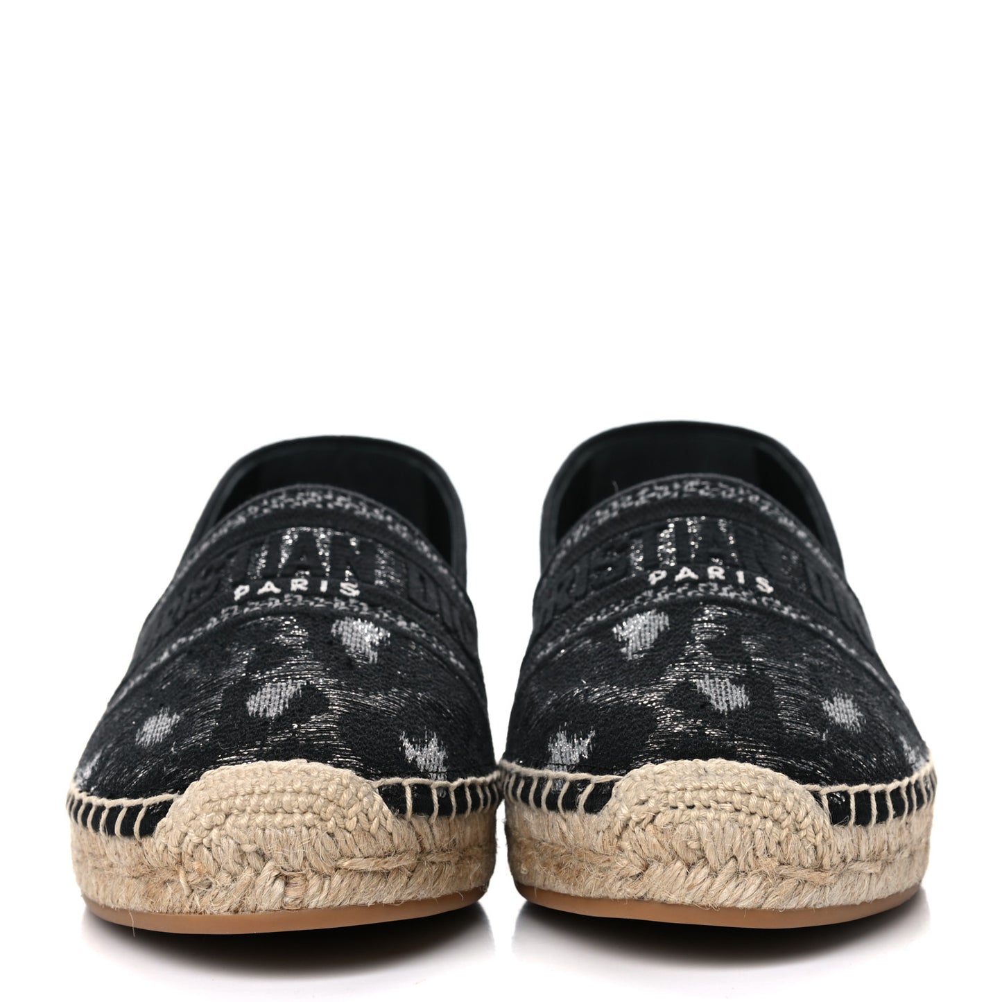 Lurex Embroidered Mizza Granville Espadrille 40.5 Black