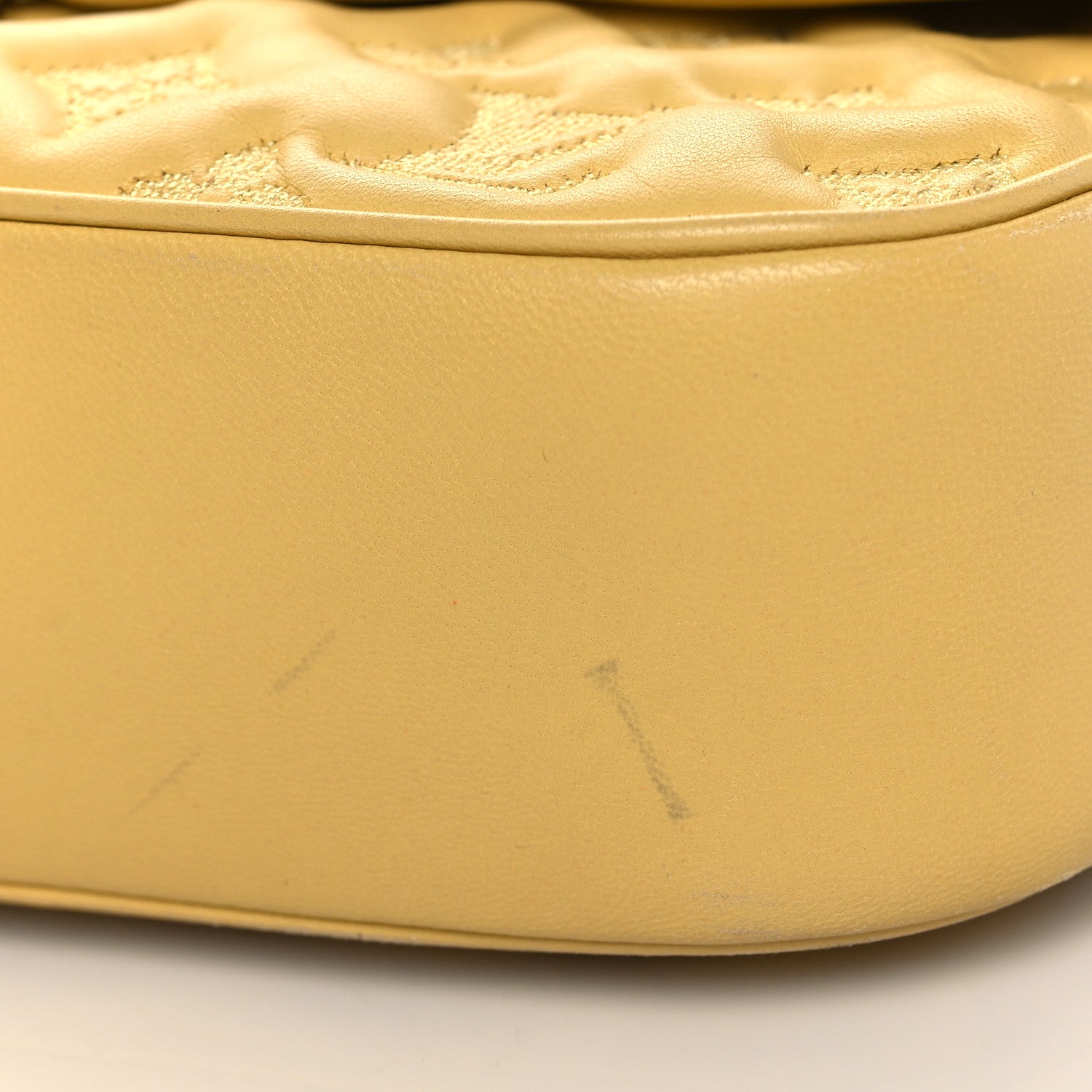 Louis Vuitton Lambskin Mama Broderie Pochette Jaune Pale 10 of 11
