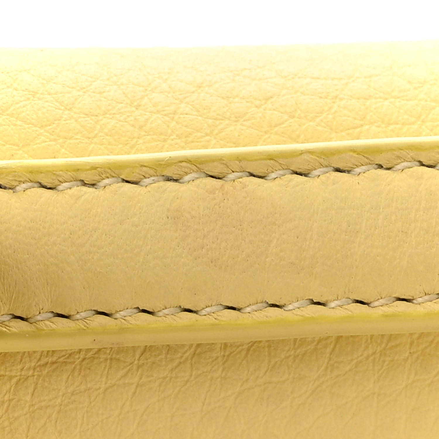 Loro Piana Grained Calfskin L19 Extra Pocket Pouch Yellow 13 of 13