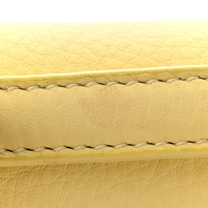 Loro Piana Grained Calfskin L19 Extra Pocket Pouch Yellow 13 of 13