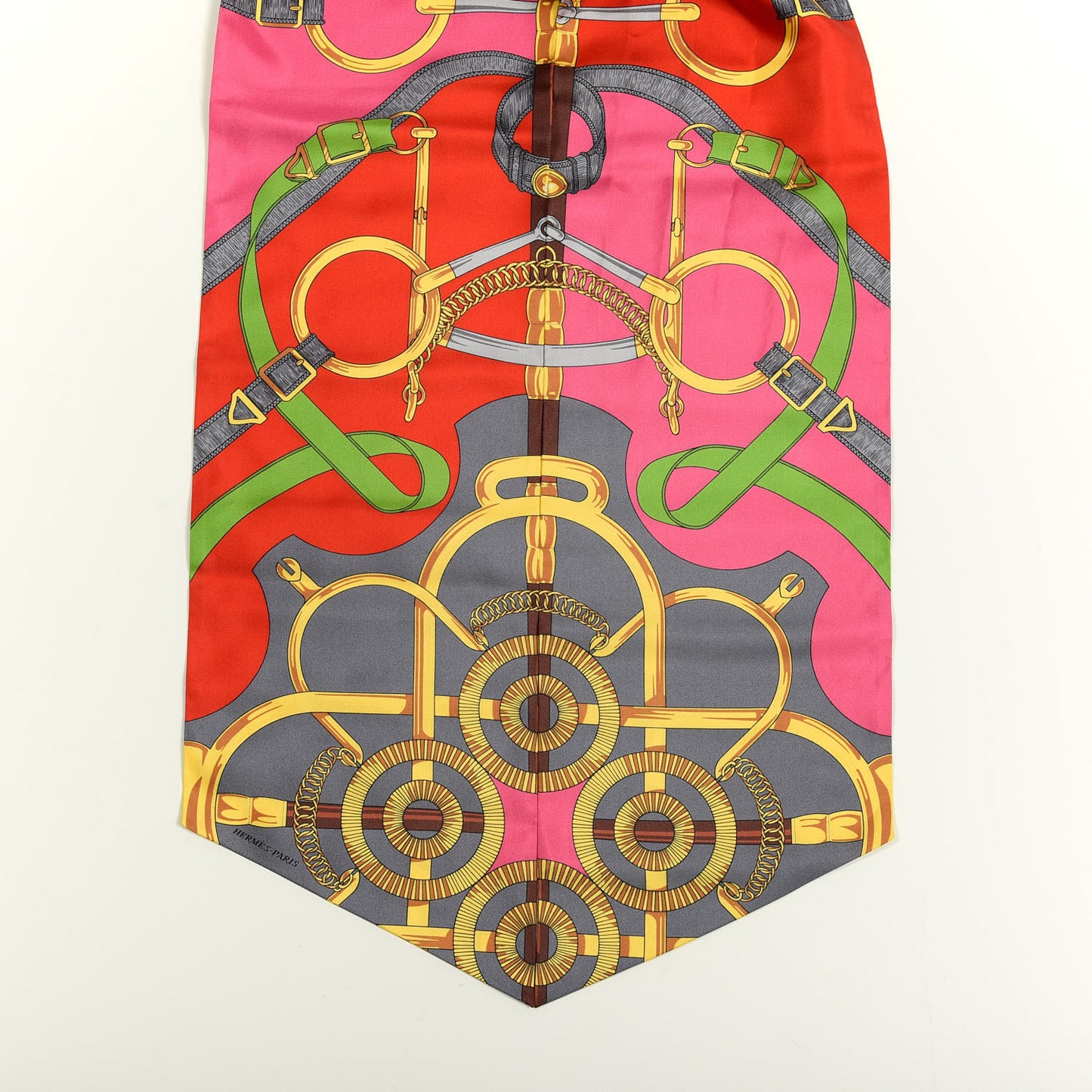 Silk Eperon D'Or Remix Maxi Twilly Rouge Rose Vif Black