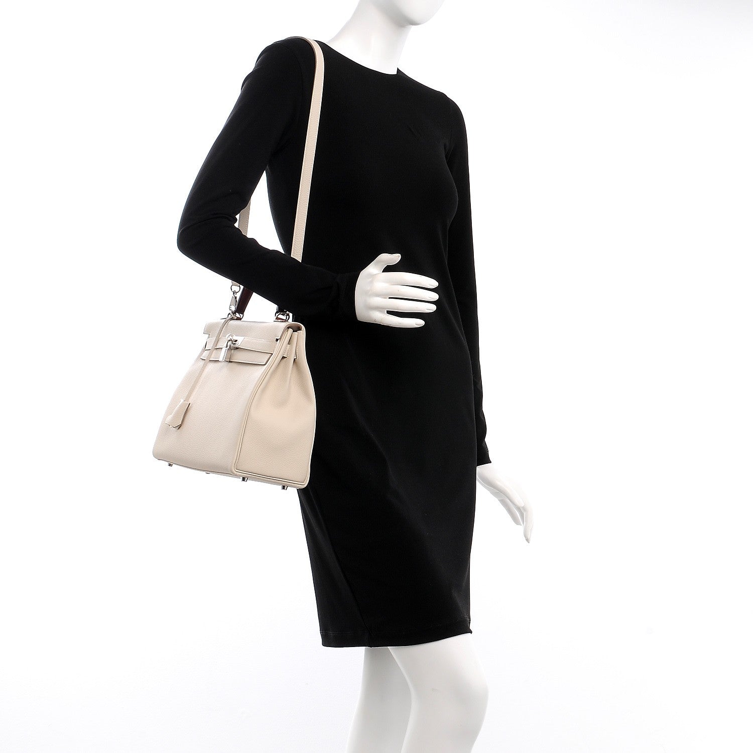 Hermes Togo Au Galop Kelly Retourne 32 Craie Rouge H Fauve Black 2 of 26