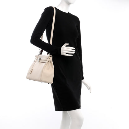 Hermes Togo Au Galop Kelly Retourne 32 Craie Rouge H Fauve Black 2 of 26